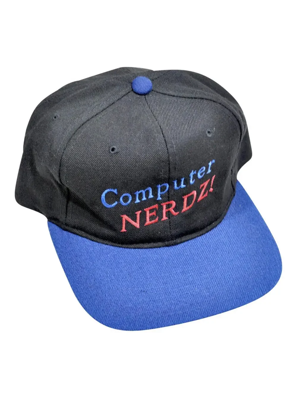 Vintage Computer Nerdz! 90s Blue Black Technology Snapback